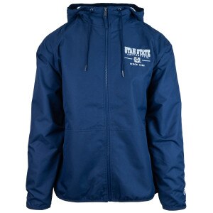 Champion utah state windbreaker zip up navy jacket